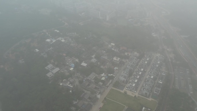 珠海市唐家湾会同古村穿云航拍