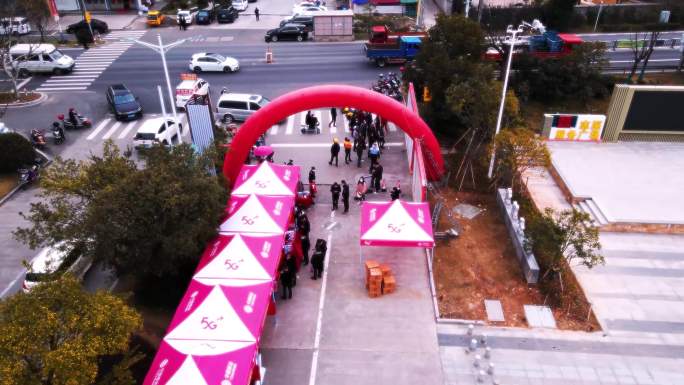 龙溪镇 航拍 4K 车流 工业园