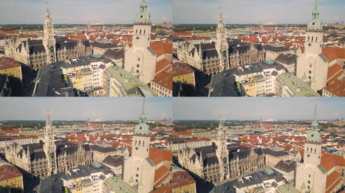 慕尼黑城市景观德国首都欧洲风格海外游