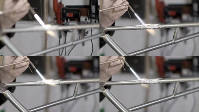 焊接钢制自行车车架