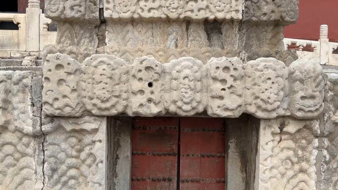 石狮子石雕门框石栏杆石雕故宫 (3)~1