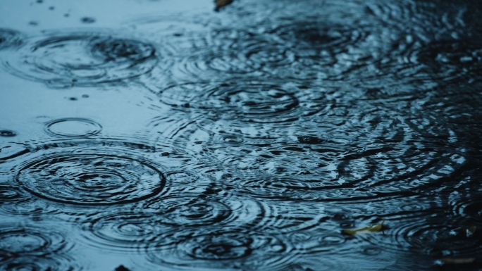 4k雨水惊蛰谷雨立春意境屋檐雨滴滴水中式