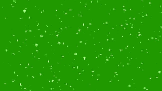 圣诞雪花特效绿布绿幕扣绿素材