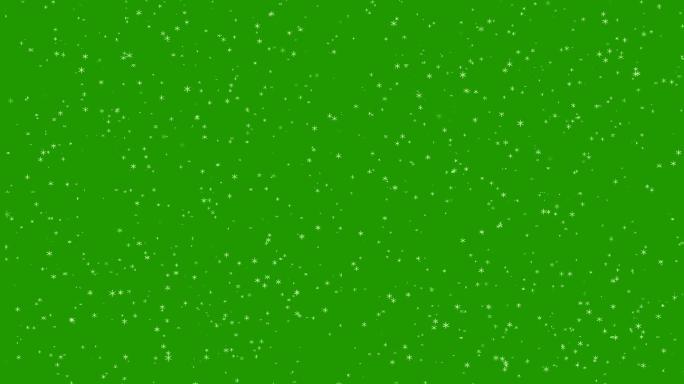 圣诞雪花特效绿布绿幕扣绿素材