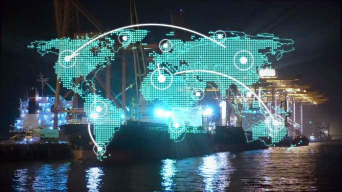 物流和运输技术概念