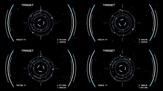 无人机的瞄准界面科技元素瞄准镜狙击镜