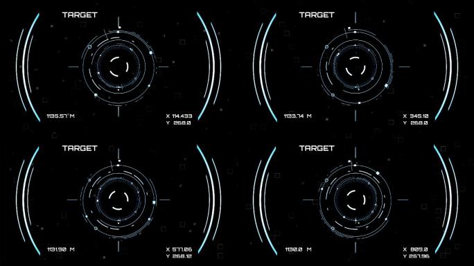 无人机的瞄准界面科技元素瞄准镜狙击镜