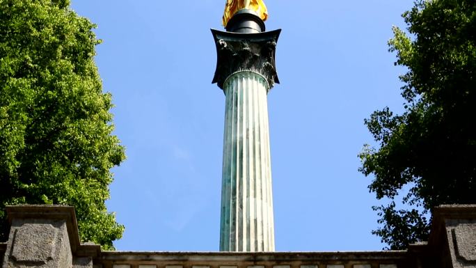 慕尼黑的和平天使标志性建筑雕塑欧洲风光
