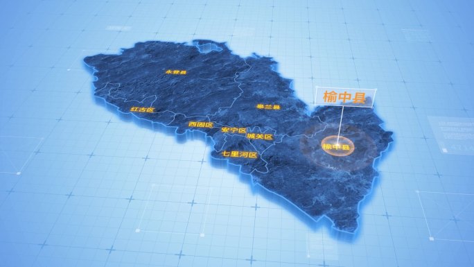 兰州榆中县三维科技地图