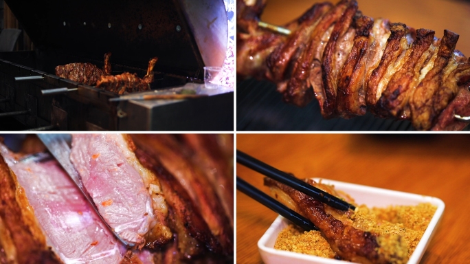 内蒙古炭火烤羊腿