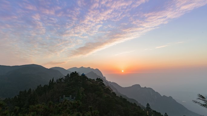 江西庐山含鄱口日出延时