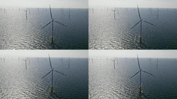 海面上的风力涡轮机