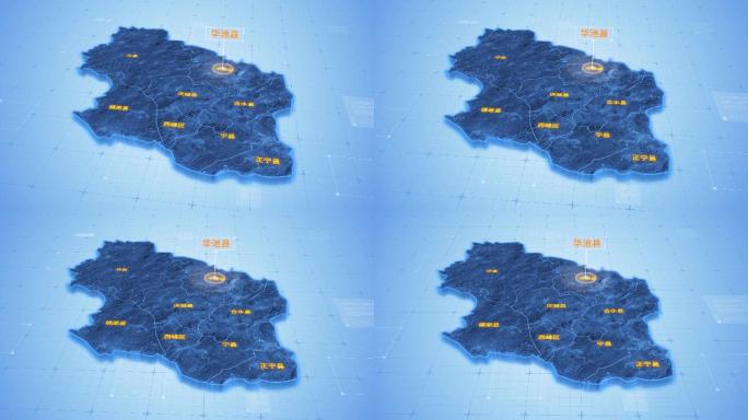 庆阳华池县三维科技地图