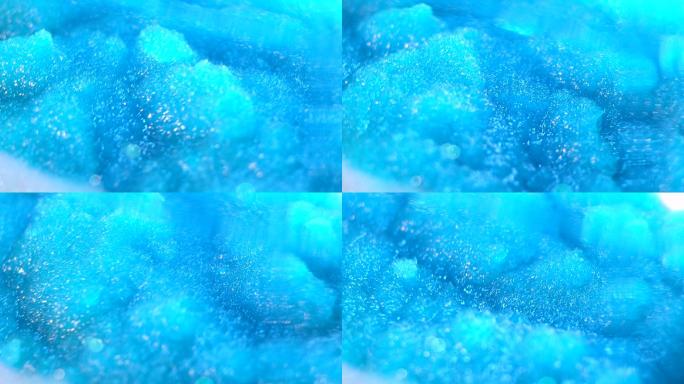 蓝色冰沙