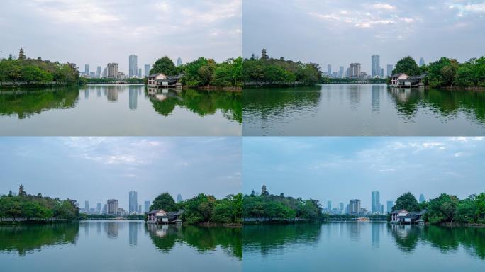 【4K超清】惠州CBD延时西湖江北日夜景