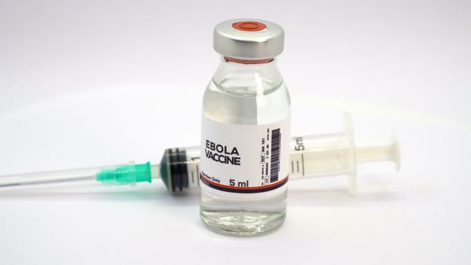 埃博拉疫苗和注射器
