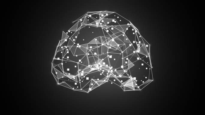 人工智能大脑黑色背景可循环技术