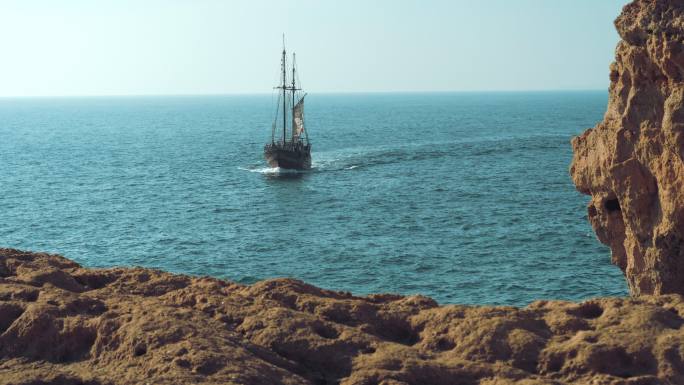 海面上行驶的轮船大航海时代欧洲世纪殖民地