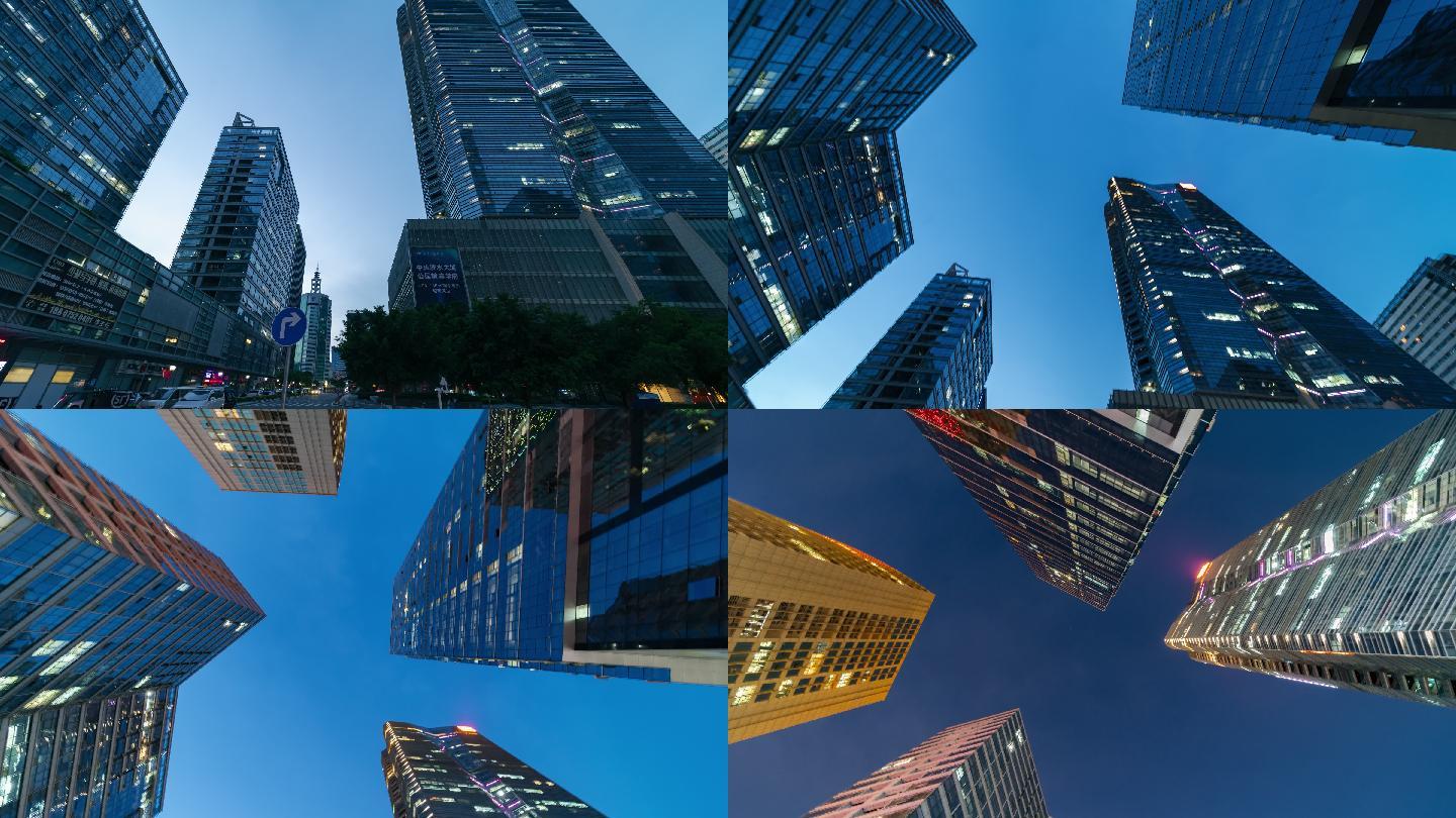【4K超清】惠州高楼大厦日转夜延时