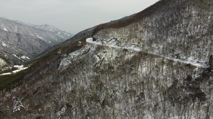 杭州 临安 龙王山 雪景 晴天8