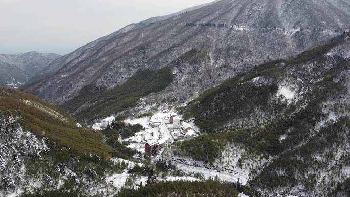 杭州 临安 龙王山 雪景 晴天11