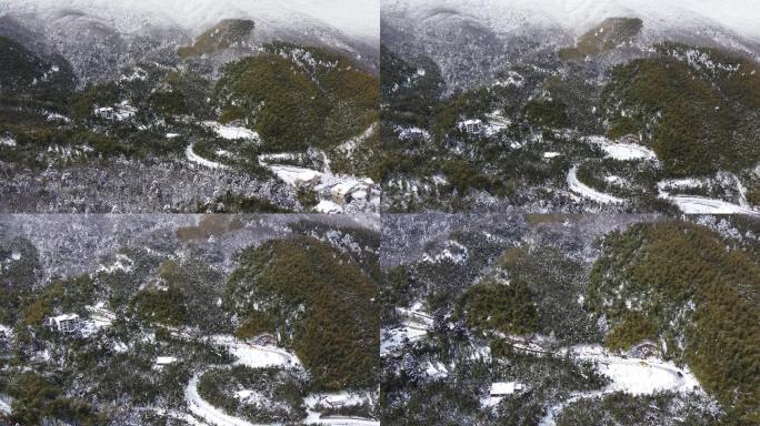 杭州 临安 龙王山 雪景 晴天7