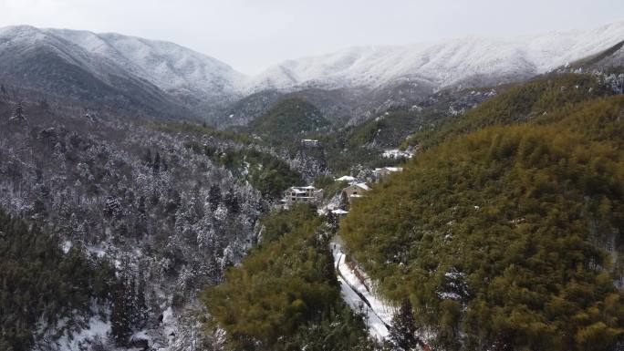 杭州 临安 龙王山 雪景 晴天10