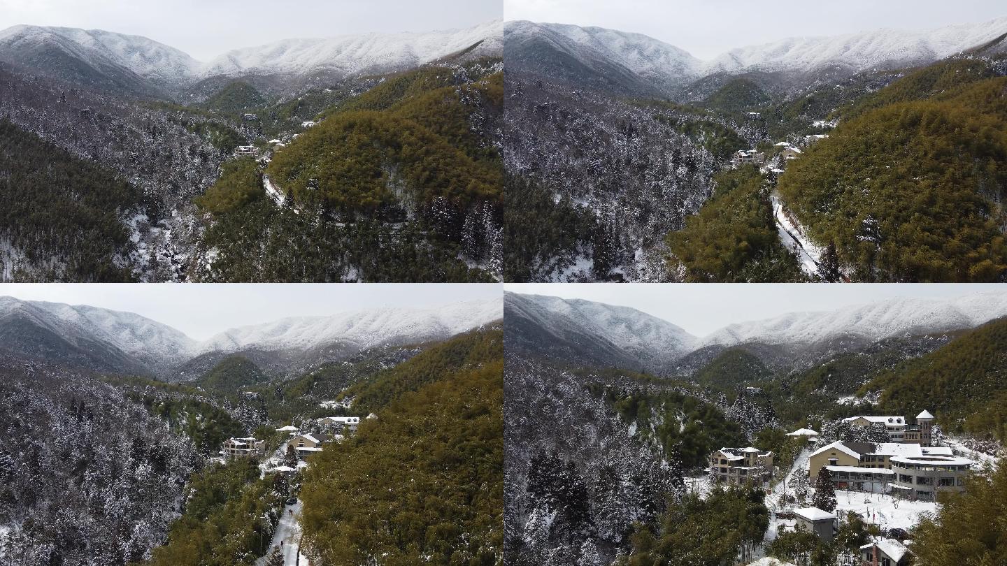 杭州 临安 龙王山 雪景 晴天10