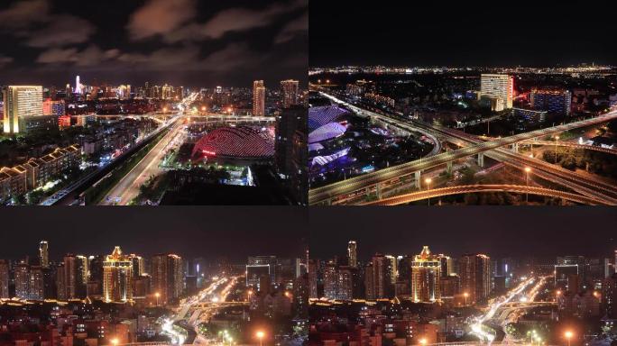 繁华热闹的城市夜景延时摄影合集