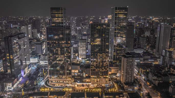 成都黑金ifs夜景4k