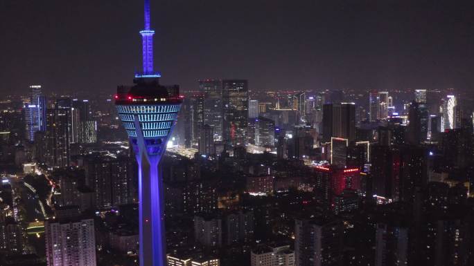 成都339夜景航拍