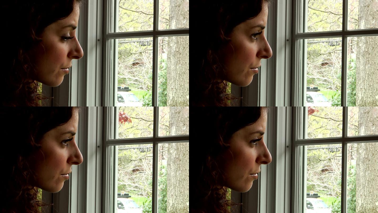 看着窗外的女人窗户思考静静