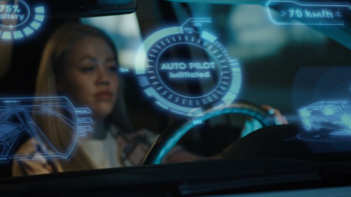 自动驾驶模式触控玻璃无人驾车