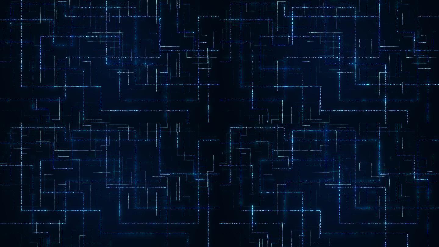 计算机网络背景蓝色联通联系多维空间