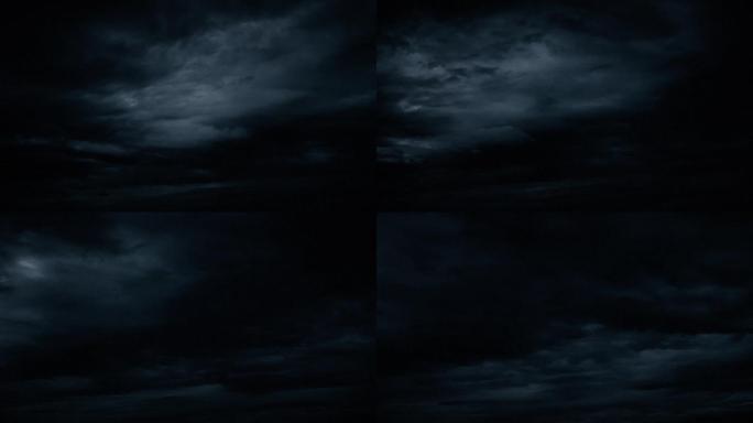 【HD天空】深夜夜空夜晚天空黑夜恐怖氛围