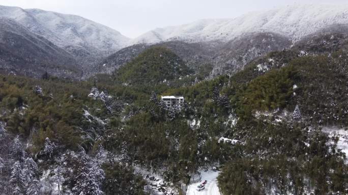 杭州 临安 龙王山 雪景 晴天9