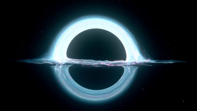 引力透镜黑洞3D栏目特效视频