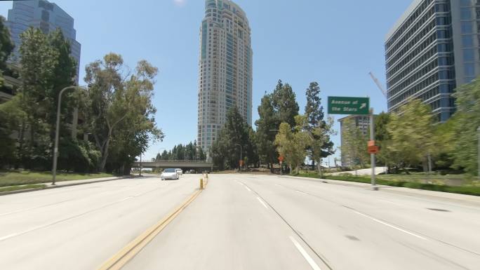 洛杉矶城市街道国外街景外国公路美国马路