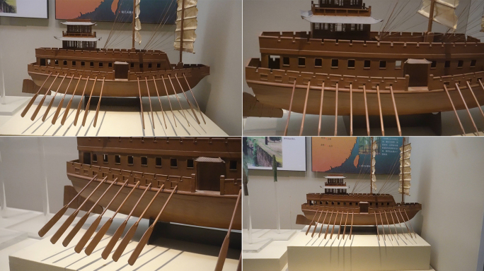 古代战船模型复原