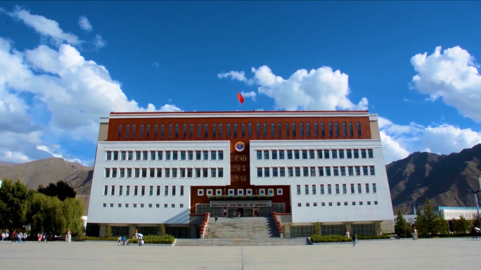 西藏大学拉萨航拍夜拍人文课堂延时摄影原创