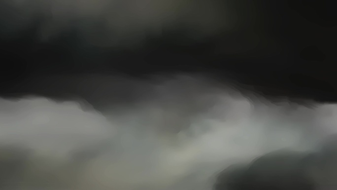 卡通油画迷雾烟雾云层