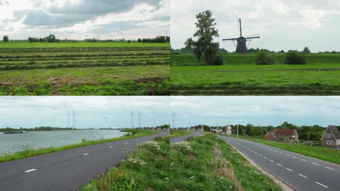 荷兰乡村公路风车
