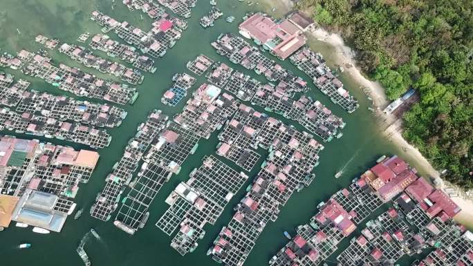 海南陵水南湾猴岛疍家渔排