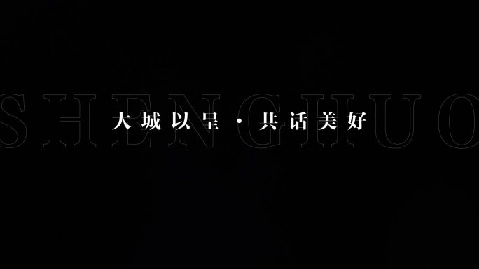 城市文案文字动画字幕特效（含字体）