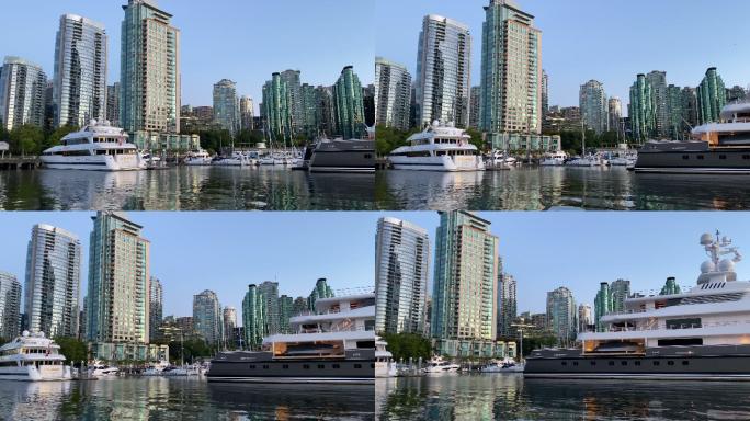 温哥华加拿大码头码头实拍