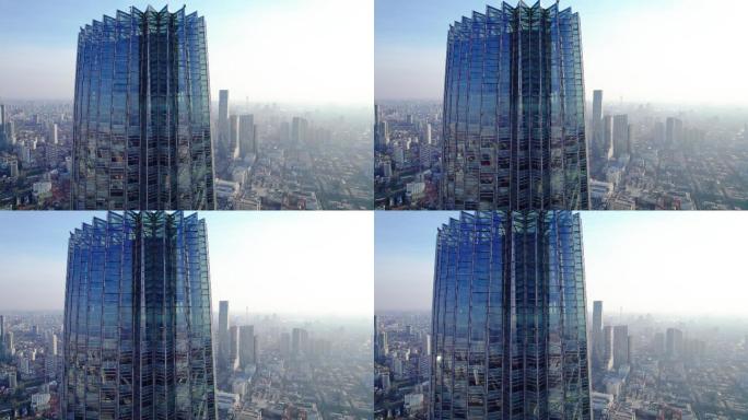 天津环球金融中心航拍风光