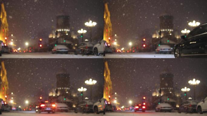 大雪来袭哈尔滨索菲亚教堂上演雪色浪漫5