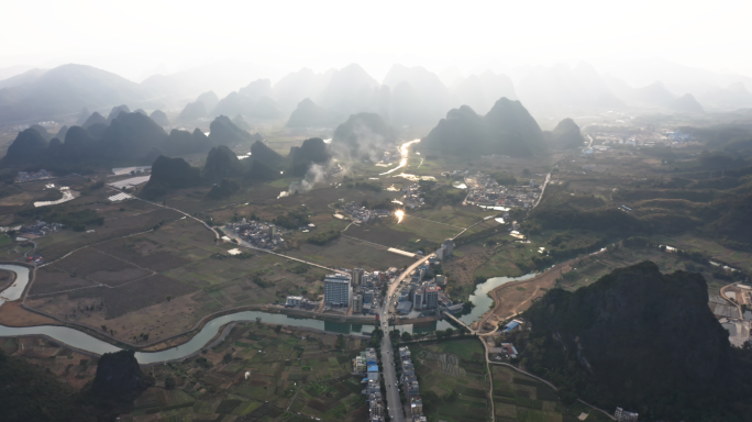 4K航拍清远九龙镇