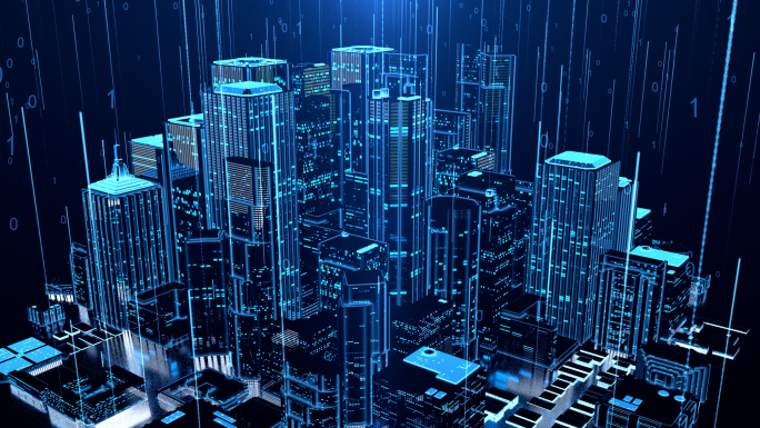 云数据处理智慧城市大数据流动AE模板