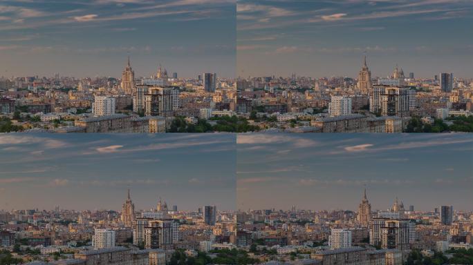 莫斯科城市景观俄国西伯利亚景区风景